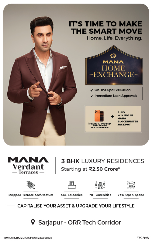 Mana Verdant Terraces – Premium 3 BHK Flats in Sarjapur ORR by Mana Projects