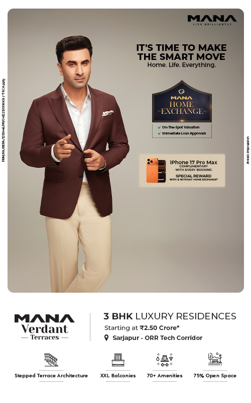 Mana Verdant Terraces – Premium 3 BHK Flats in Sarjapur ORR by Mana Projects