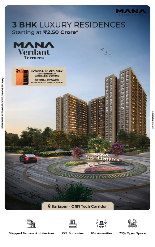 Mana Verdant Terraces – Premium 3 BHK Flats in Sarjapur ORR by Mana Projects