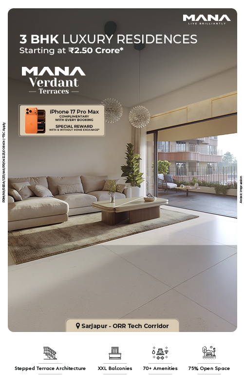 Mana Verdant Terraces – Premium 3 BHK Flats in Sarjapur ORR by Mana Projects