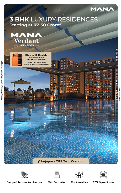 Mana Verdant Terraces – Premium 3 BHK Flats in Sarjapur ORR by Mana Projects